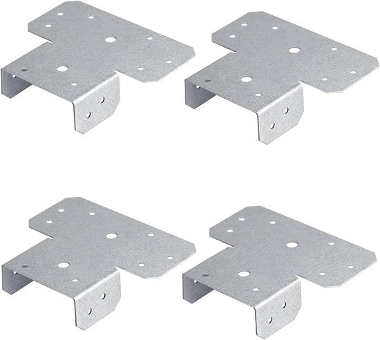 Connettori a forma di T per palane - coperchi regolabili per palane - 2 set - adatti per palane 4x4 e 4x6