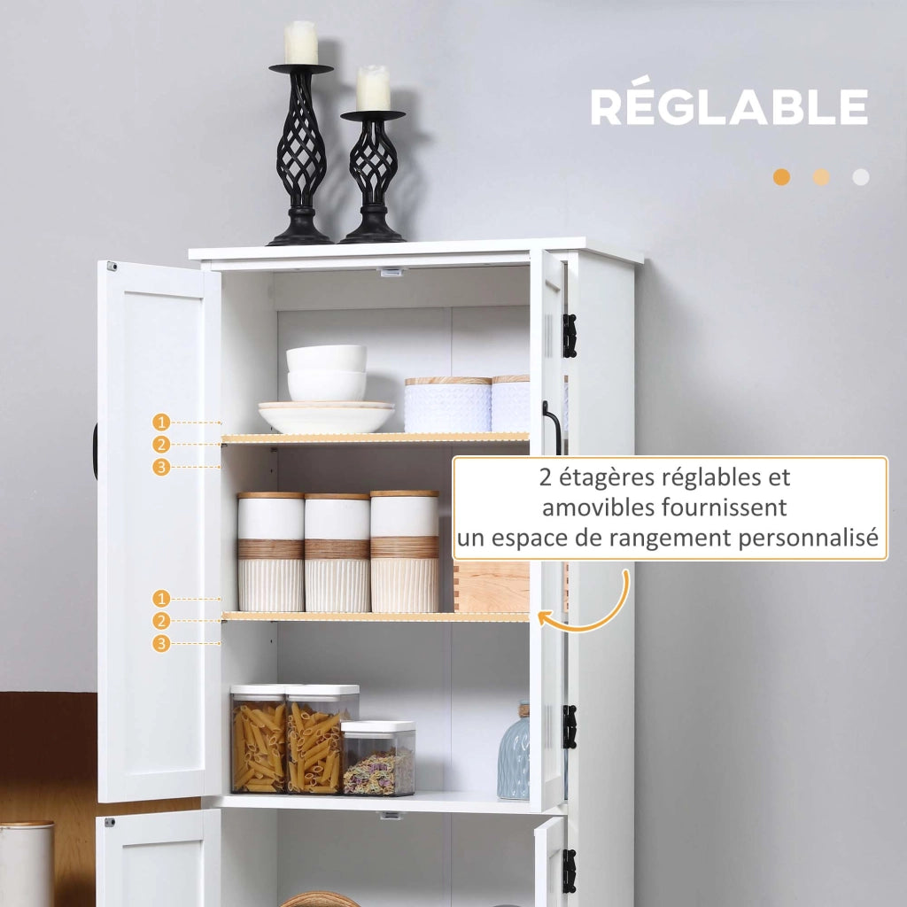 Armadio da cucina con ante e ripiani ¨C Minimal ¨C bianco