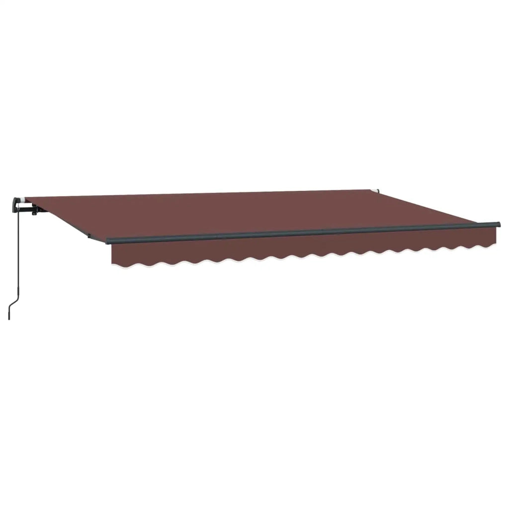 Tenda Retrattile Marrone 400 x 200 cm Tessuto 3329820