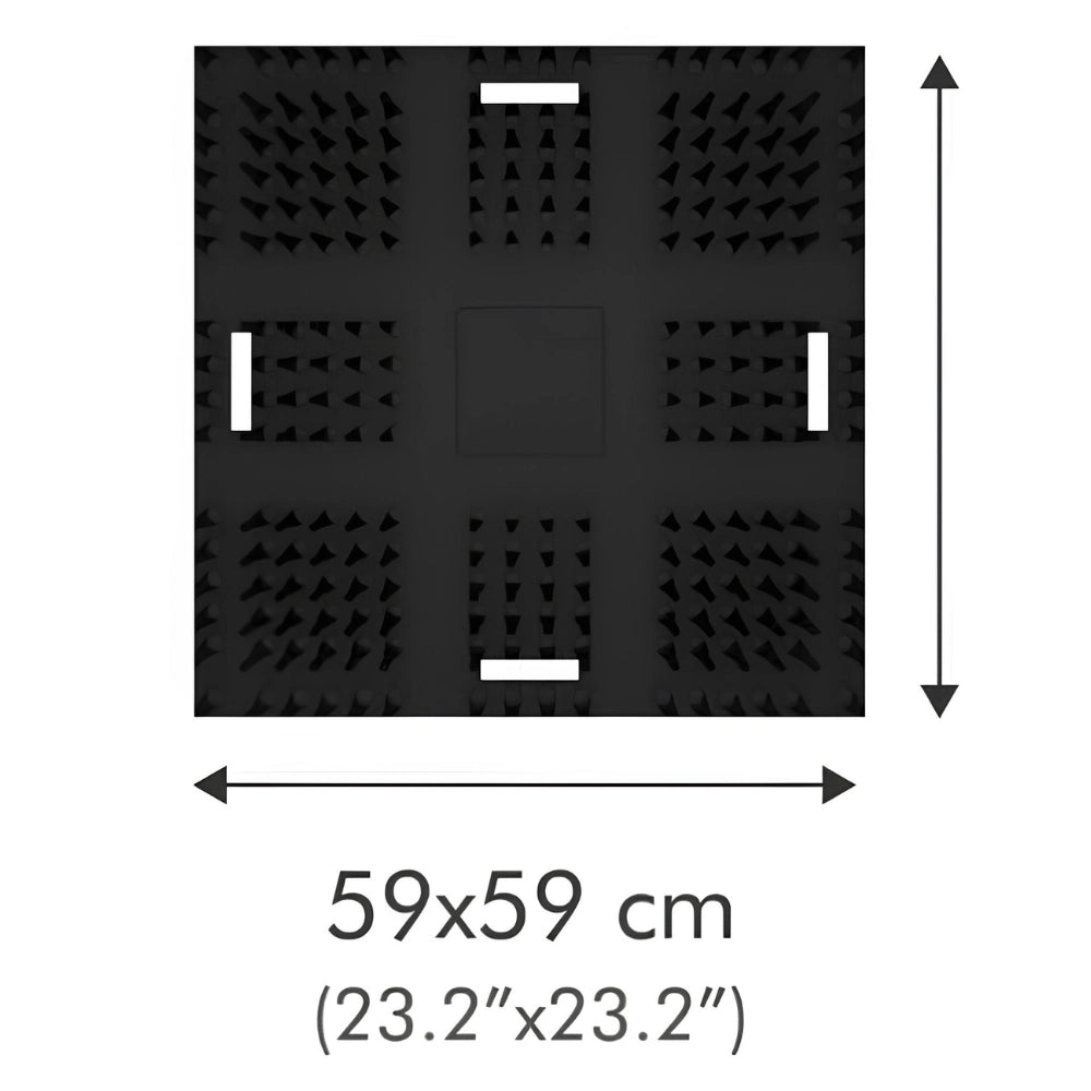 Tappetino multifunzione gomma up 59x59cm tagli fori incisioni confezione 4 pezzi