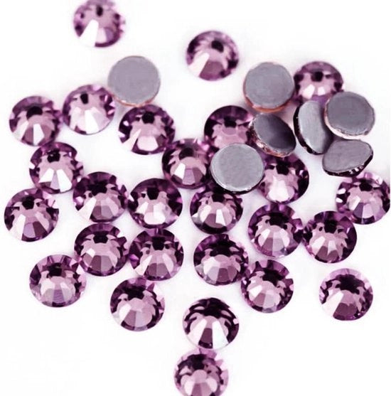 Strass - Arte dei Gioielli - Hotfix - Vetro - Cristalli - Coppie di Luce - Piatto - Adatto per pietre preziose - Diamanti rotondi - 2,7 a 2,9 mm - 1440 pezzi