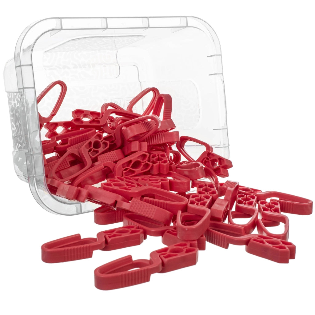 Mollette per bucato KADAX, set da 50 pezzi + contenitore con coperchio