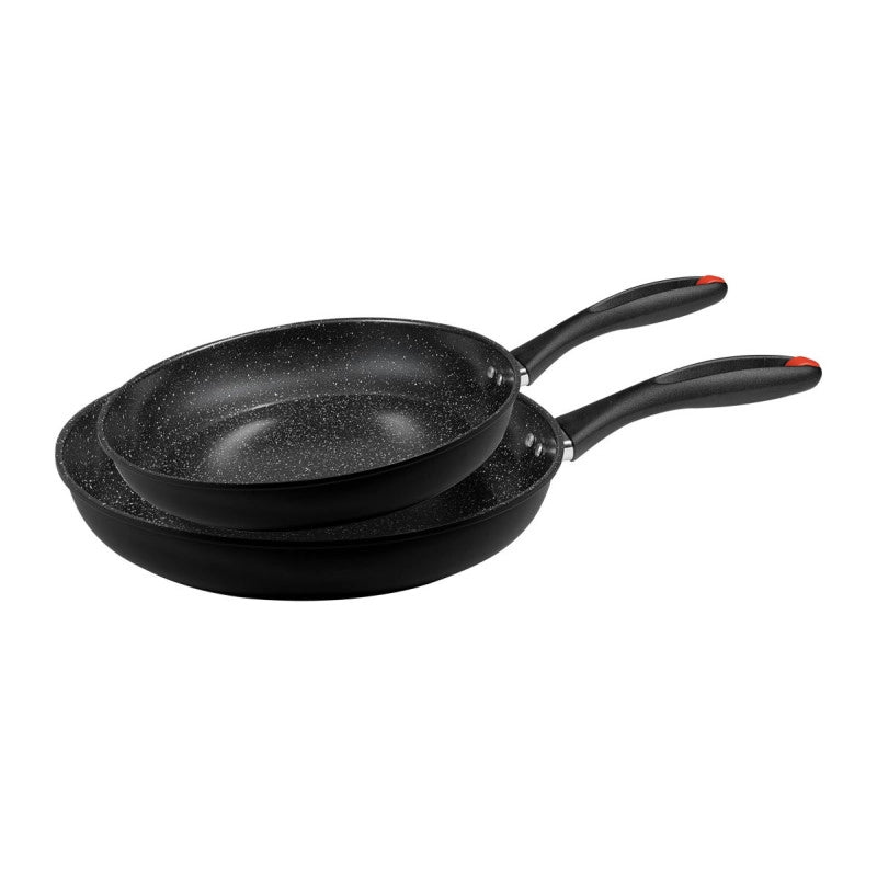 Set di 6 confezioni 2 padelle 24/28 Rock In Carbon Steel