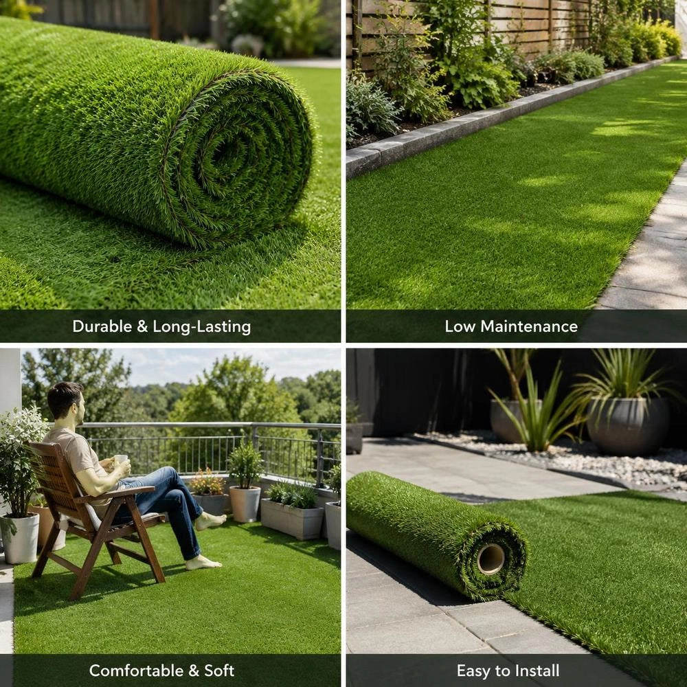 Artificial Turf 1x8 M/40 Mm Green