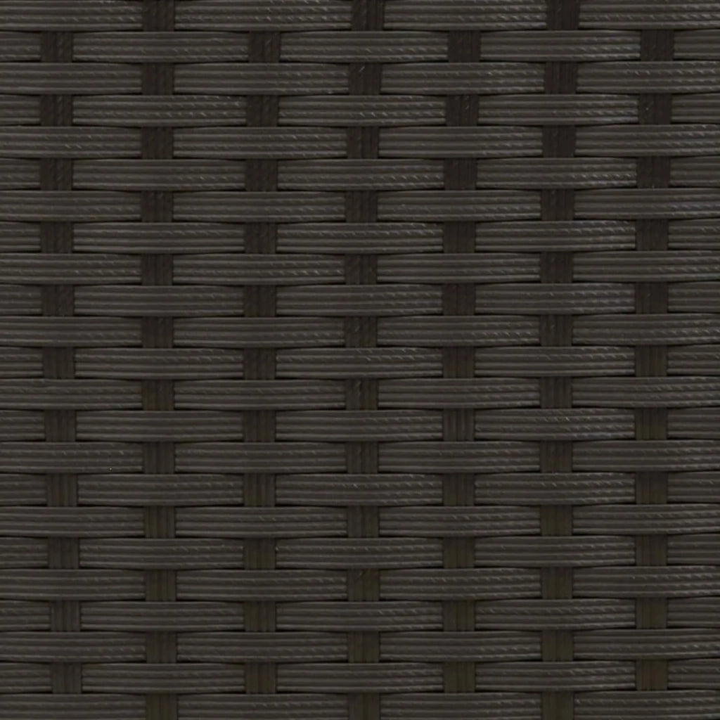 Set da pranzo per esterni 5 pz Nero polyrattan 3422293