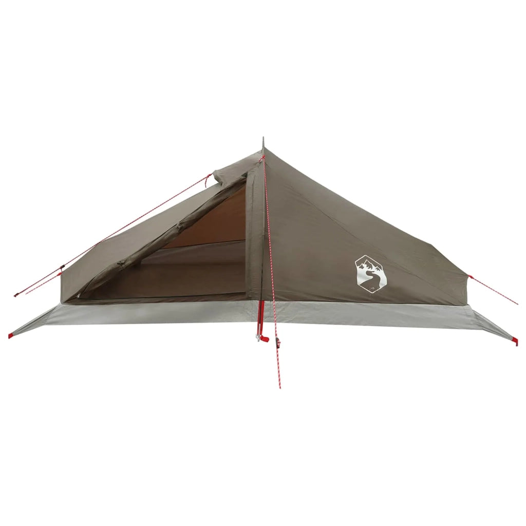 Tenda da backpacking Marrone e Grigio 4 persone