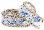 Decorazione con Lint Cristallino 2,5 cm - Accessori per Abbigliamento - Catena d'Oro - Decorazione con Fili di Lint