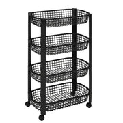 Organizer a 4 Livelli con Cestini ‚Äì Nero