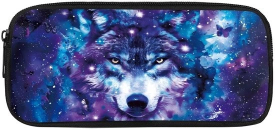 Etui per bambini Galaxy Wolf, leggero, portatile