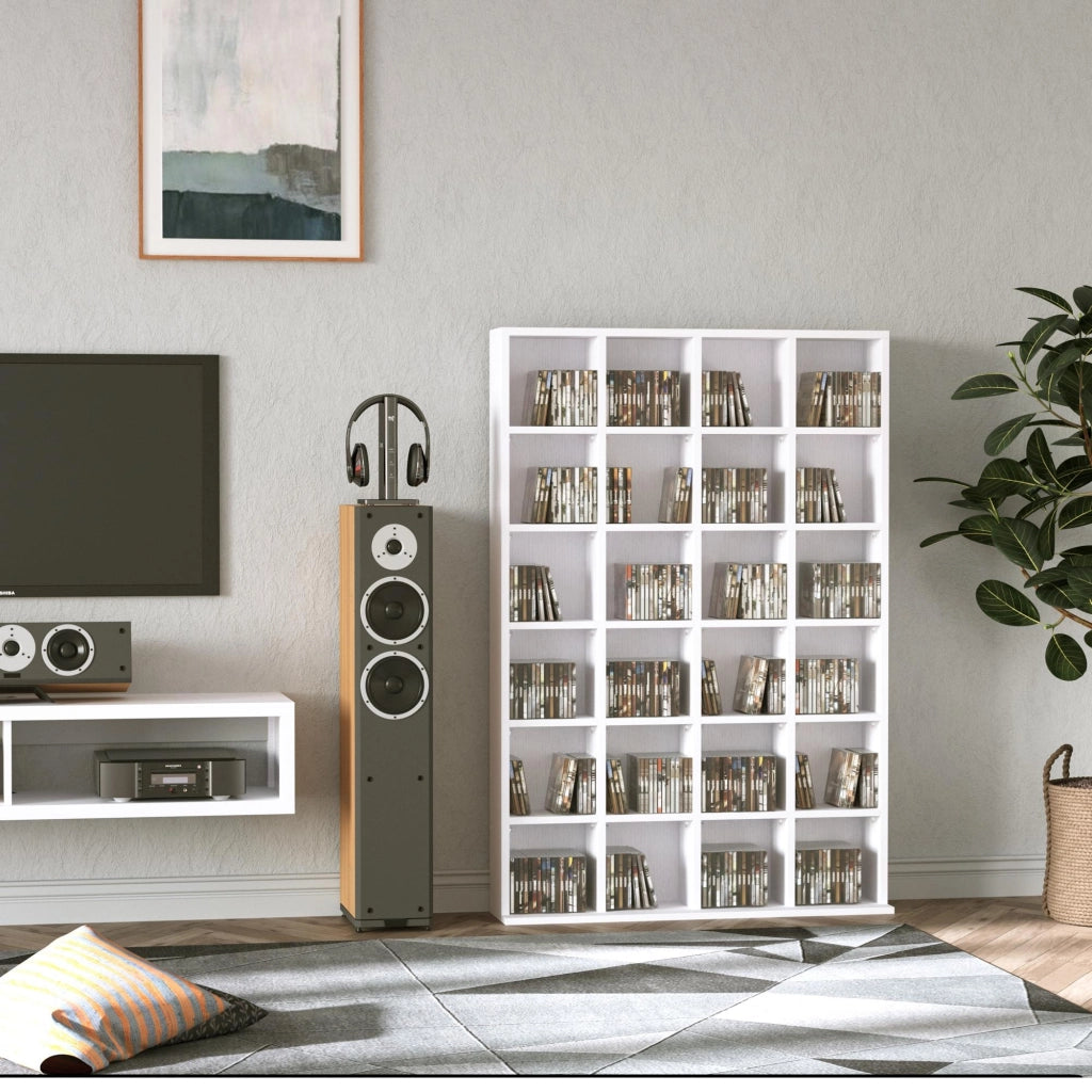 Libreria in legno con ripiani regolabili ¨C Minimal ¨C 89x130,5 cm, bianco