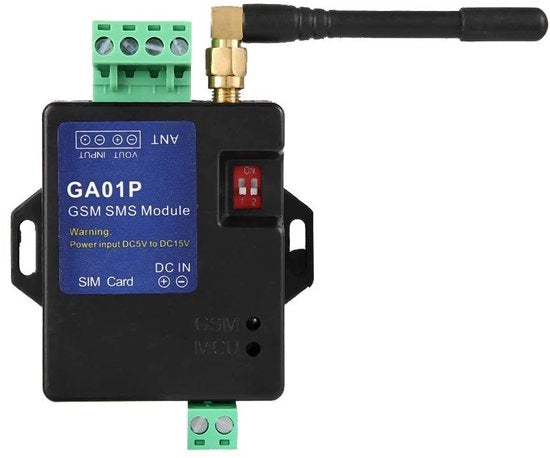 Sistema di allarme GSM - Sistema di allarme di avviso di allarme - Sistema di allarme senza fili - Nero - Sensore infrarosso - Sicurezza per la casa - Progetto compattato