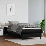Giroletto a Molle con Materasso-Struttura Letto Nero 90x190 cm in Similpelle 661908