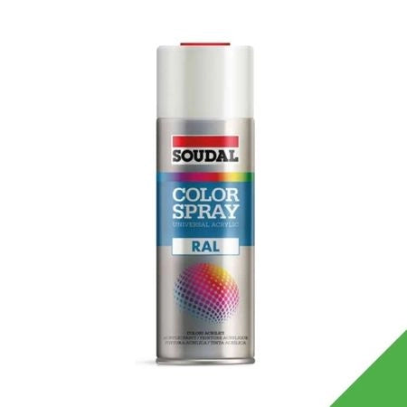 BOMBOLETTA SPRAY ACRILICO UNIVERSALE SOUDAL 400 ML Verde Reseda RAL 6011 - 6 pezzi- SOUDAL