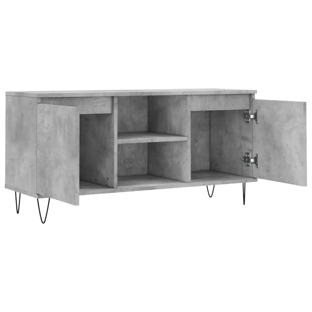 Mobile TV | Armadietto TV | Mobile Porta TV Grigio Cemento 104x35x50cm in Legno Multistrato