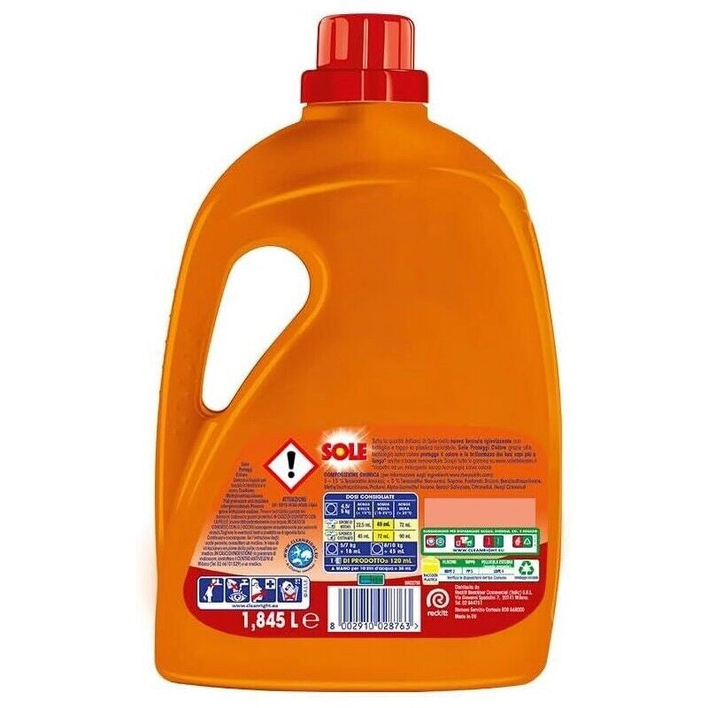 SET 5 DETERSIVO LIQUIDO SOLE  DA 41LAVAGGI PROTEGGI COLORE
