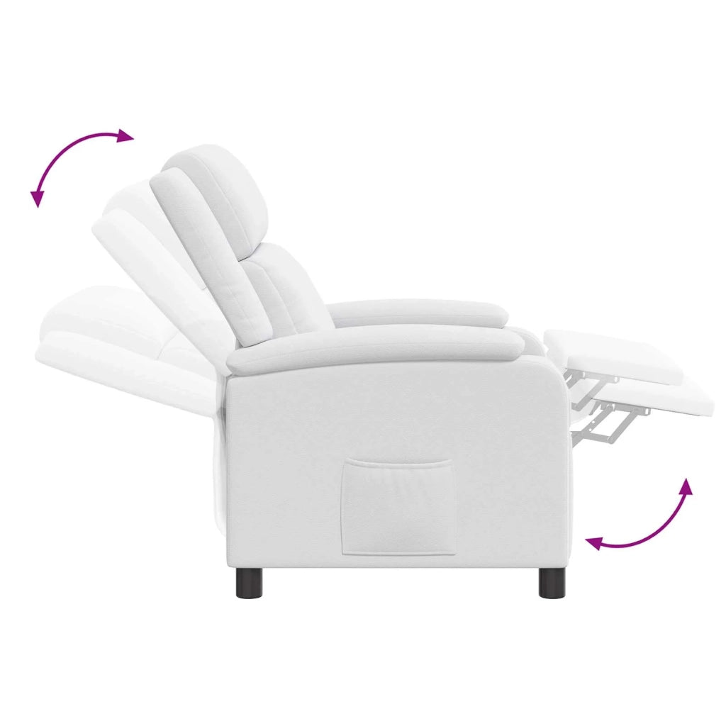 Poltrona Massaggiante Bianco Similpelle 42034868