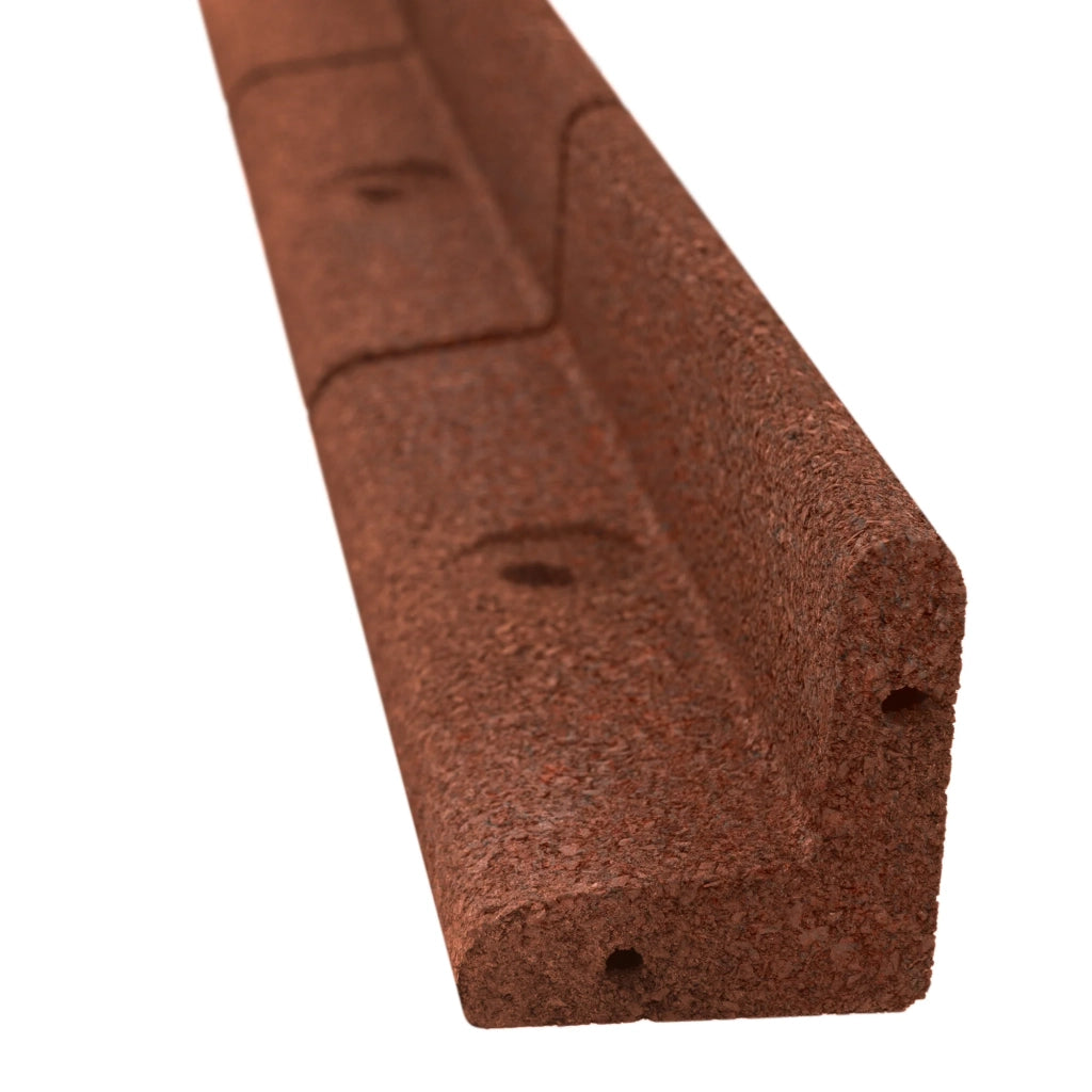 Bordura Flessibile da Giardino 30 x 1,2 m Terracotta con Martello in Gomma