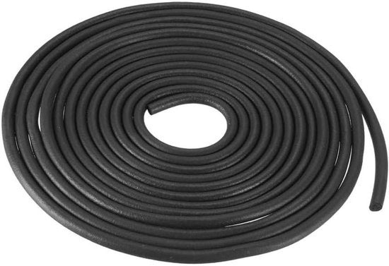 Stopper per porta e finestra - Isolamento acustico - Nero - Striscia di sigillaggio in schiuma gomma 5 metri - Sigillaggio idrorepellente - Adatto a applicazioni marittime, uso domestico