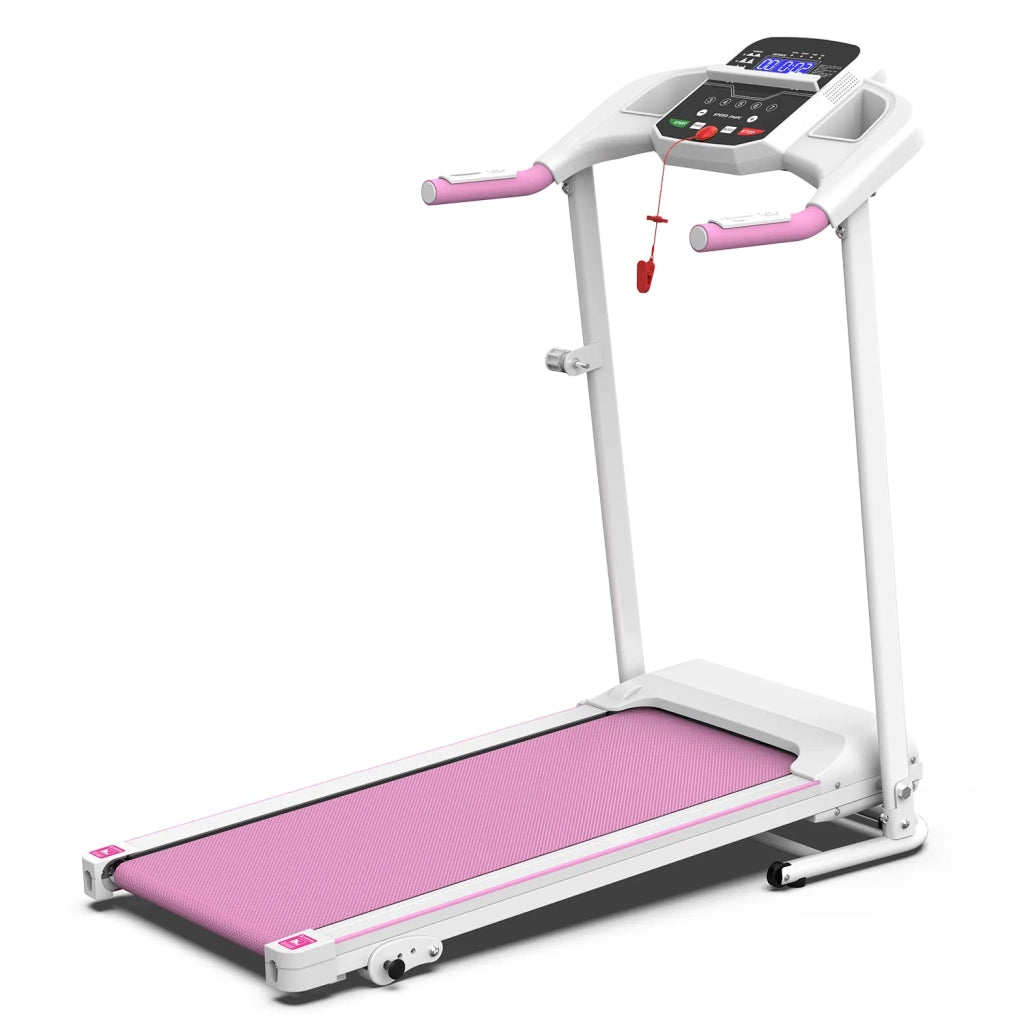 Tapis Roulant Elettrico Pieghevole 2,5 CV con Inclinazione e Maniglie, Compatto per Casa, Portatile, Capacità 120 kg