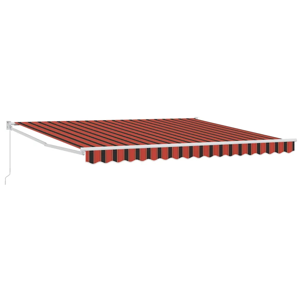 Tenda da Sole-Tenda parasole per Patio Rosso e Nero 350 x 250 x 165 cm Poliestere 907398