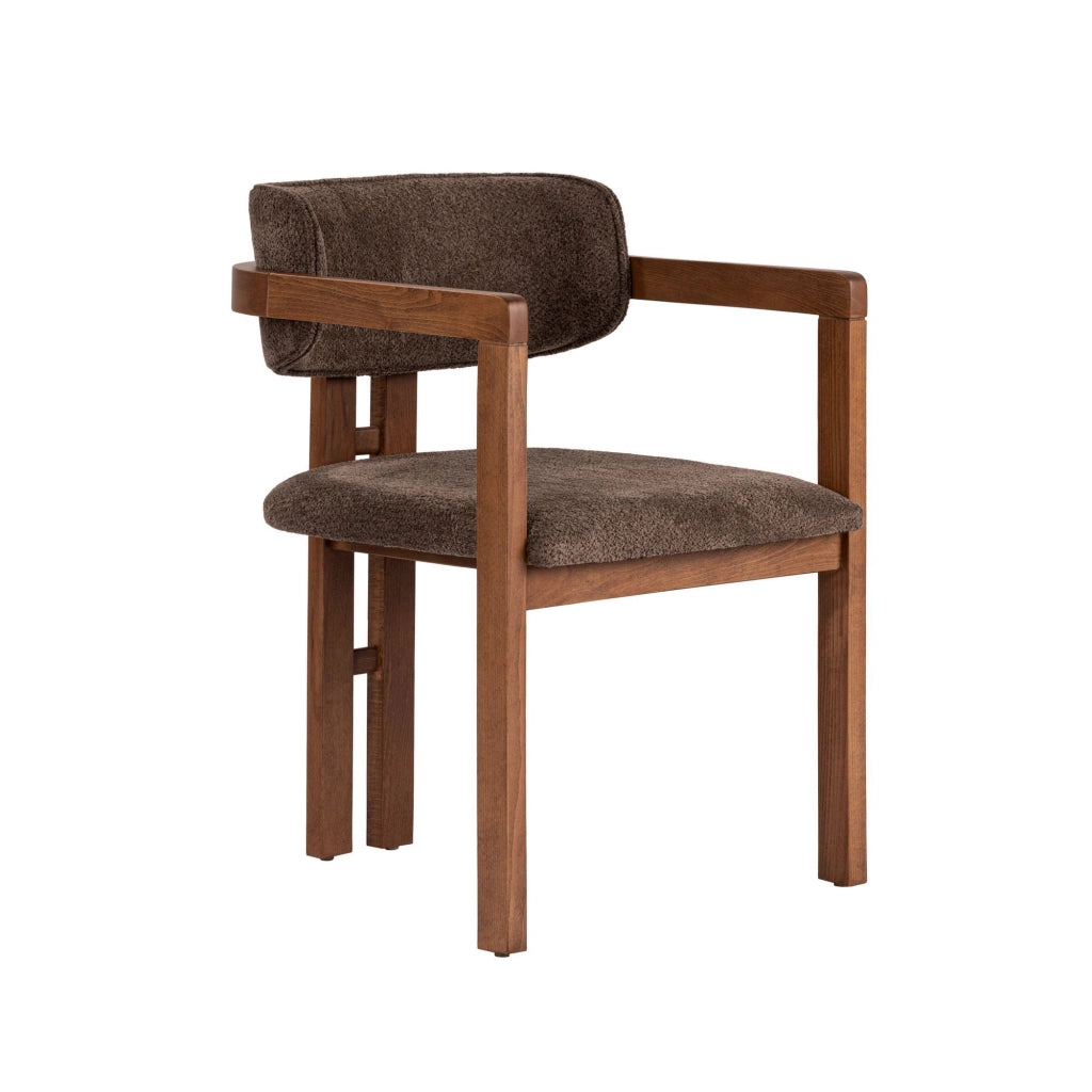 Nohanoso, set Tavolo e Sedie 6 Posti, Beige Marmo