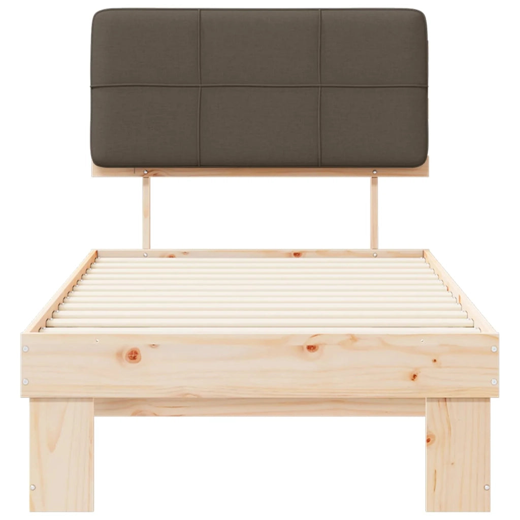Letto con Testiera Rivestita Talpa 90 x 200 cm Pino massello 877447