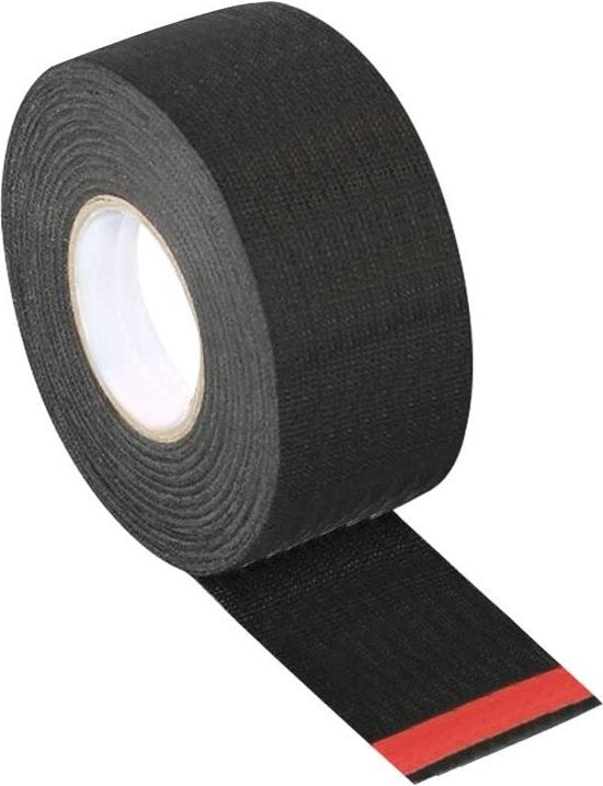 Telaio per auto - nastro di tessuto per veicoli nero - cavo espansore per alte temperature - nastro avvolgibile in acrilico - 35 mm x 15 m