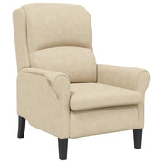 Poltrona | Sedia Relax Crema 76 x 94 x 102 cm Microfibra