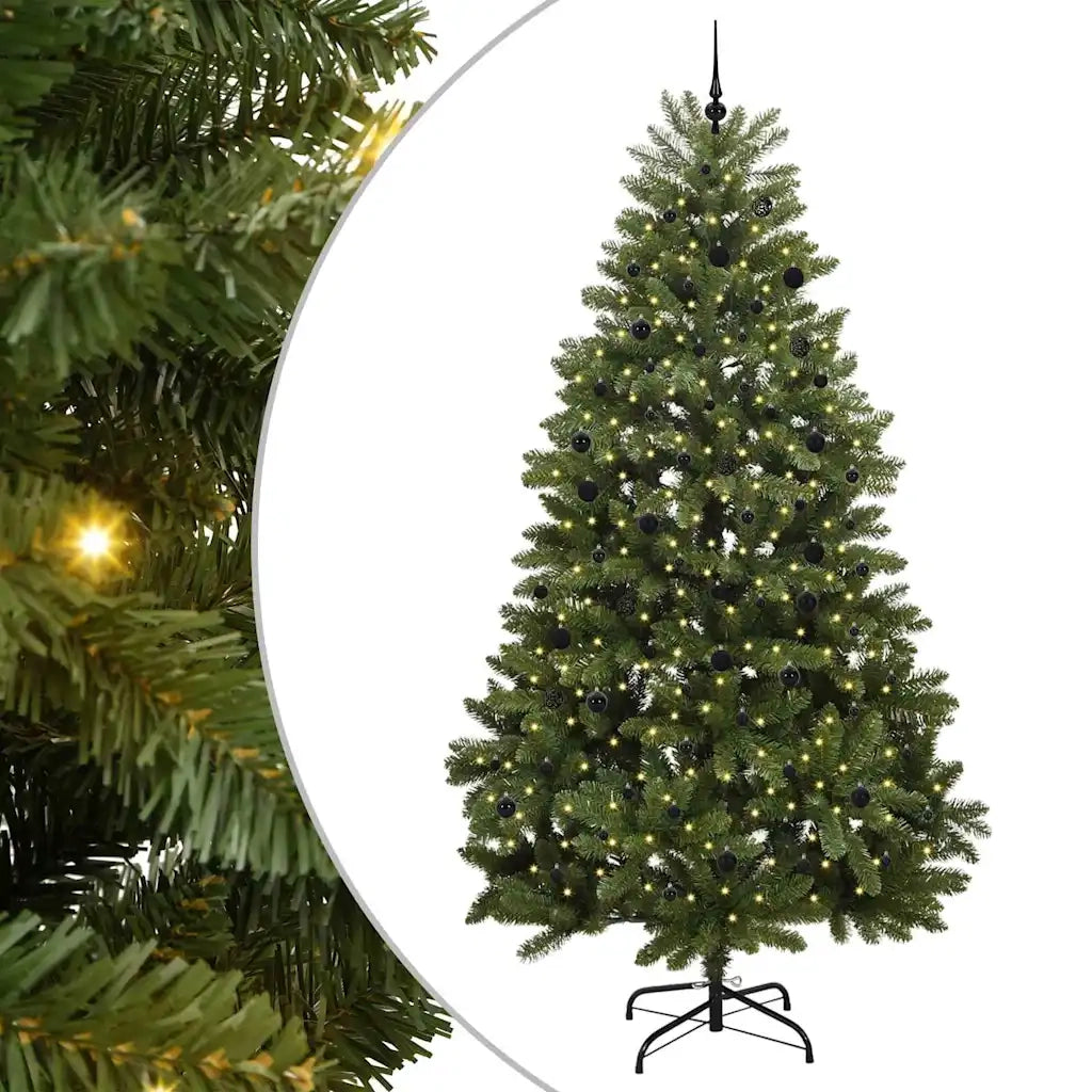 Albero di Natale artificiale 300 cm 300 LED Bianco caldo Verde 3395722
