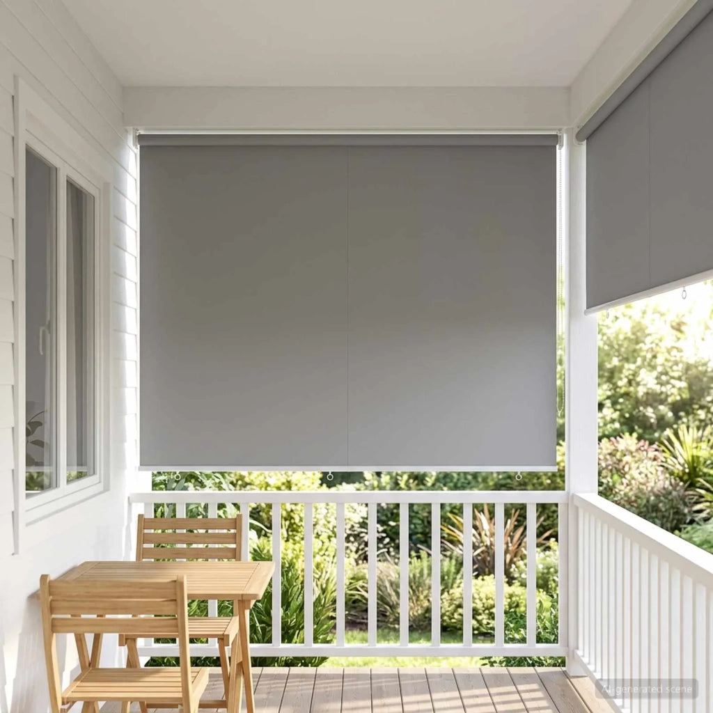 Voletta a rullo | Tenda a rullo con protezione UV Grigio Chiaro 180 x 140 cm