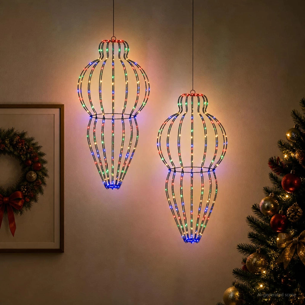 Luce a punta di Natale 2 pz 640 LED Multicolore 42049760