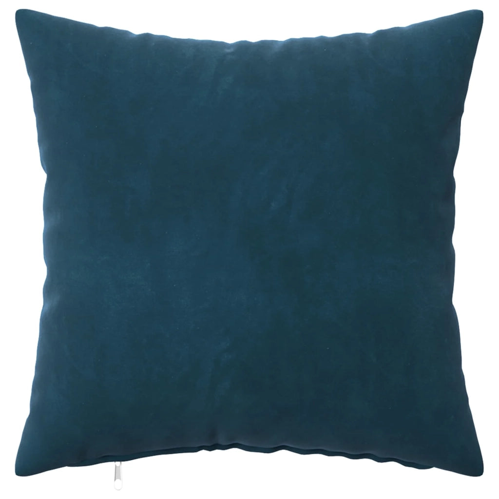 Federa 6 pcs HEERLEN Blu 45 x 45 cm Velluto 910298