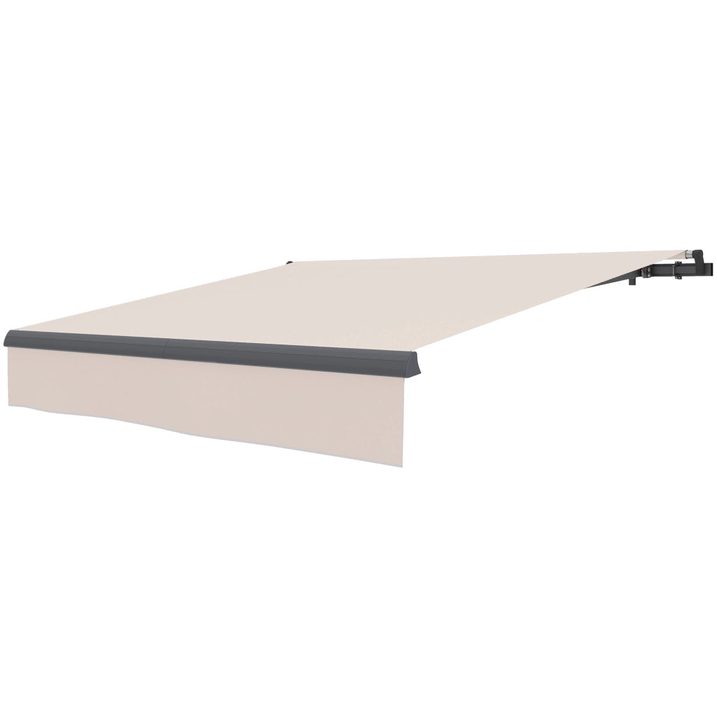 Tendone da Giardino Retrattile Manuale ¨C zephmum ¨C Crema 295x200 cm