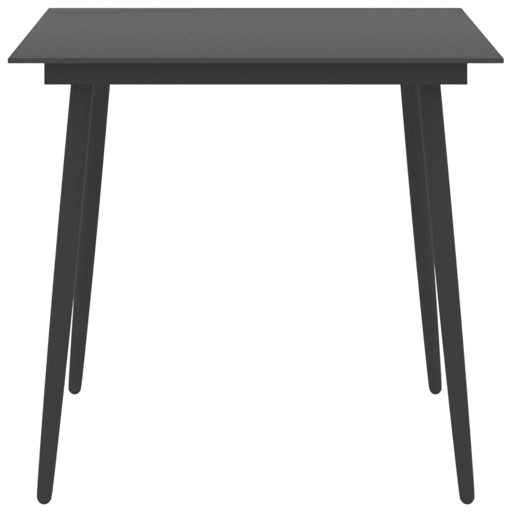 Set da Pranzo da Giardino 5 pz Nero e Marrone 3060089