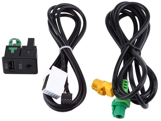 Adattatore di alimentazione per auto con cavo USB e bus per collegamento cavi