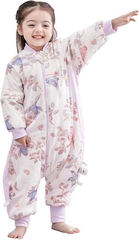 Zak da bagno estivo per bambini con piedi e maniche riprendibili - Valore TOG 2,5 - Unisex - 4 stagioni - Pigiamino primaverile
