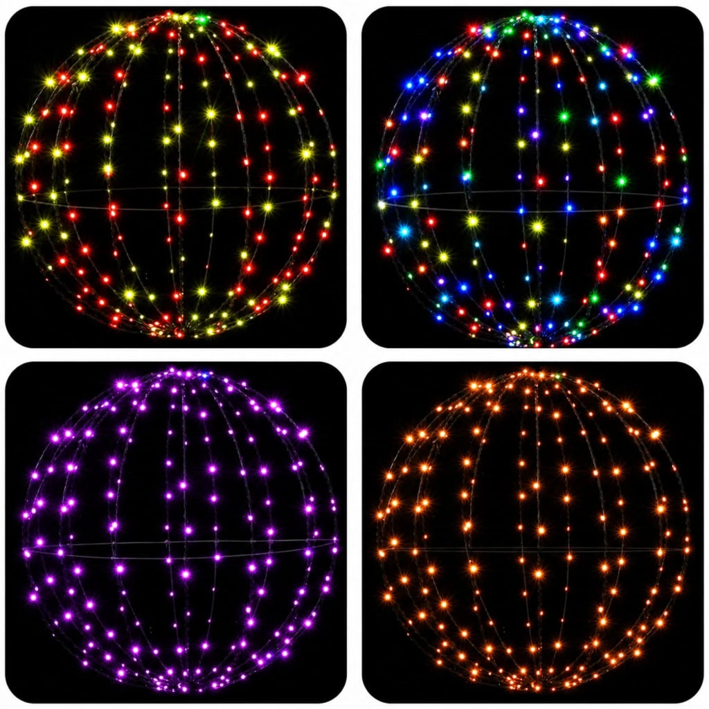 Luce a punta di Natale 120 LED RGB Diametro 40 x 42 cm 42049735