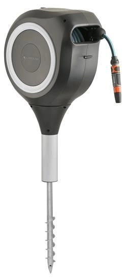 Gardena 18616-20 RollUp M Avvolgitubo da Giardino 20 m diametro 11 mm rotazione 360° resistente UV colore Bianco