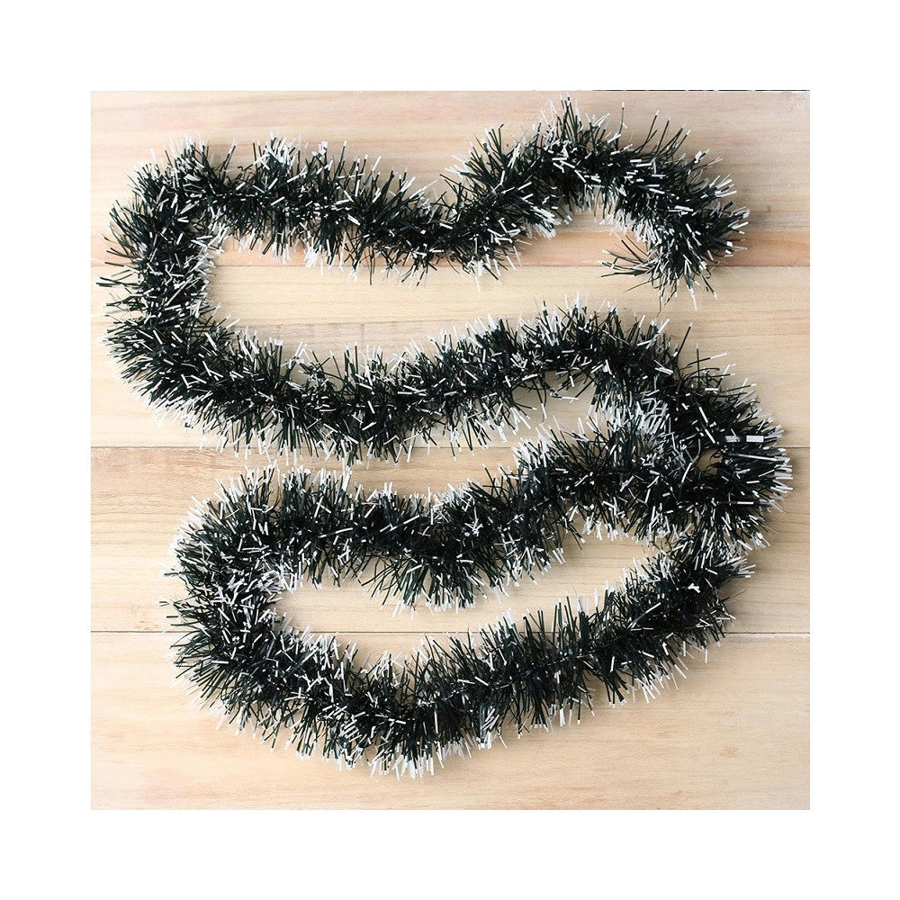 Trade Shop - Ghirlanda Natalizia 2 Mt Filo Verde E Bianco Decorazioni Addobbi Di Natale -