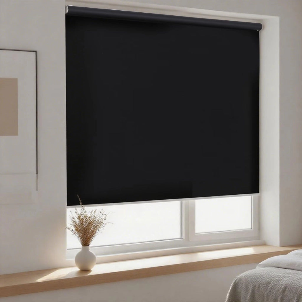 Tenda oscurante a molla, dimensioni 60x130 cm, colore nero