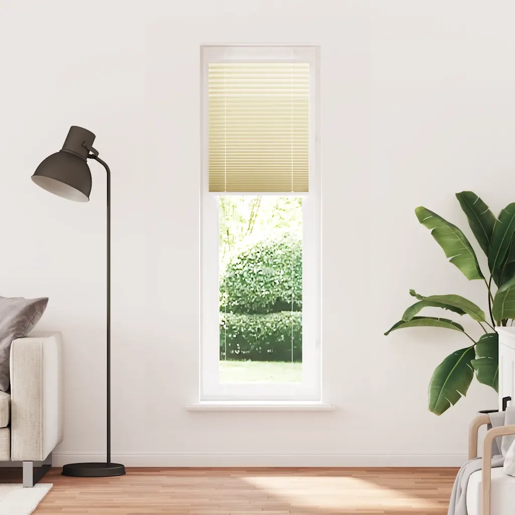 Tenda Plissettata | Tenda pliss¨¨ Crema 55x200 cm Larghezza Tessuto 54,4 cm