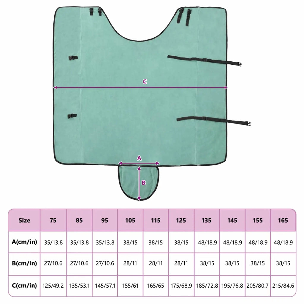 Coperta per Cavalli Verde speciale 165 cm Poliestere 42013246