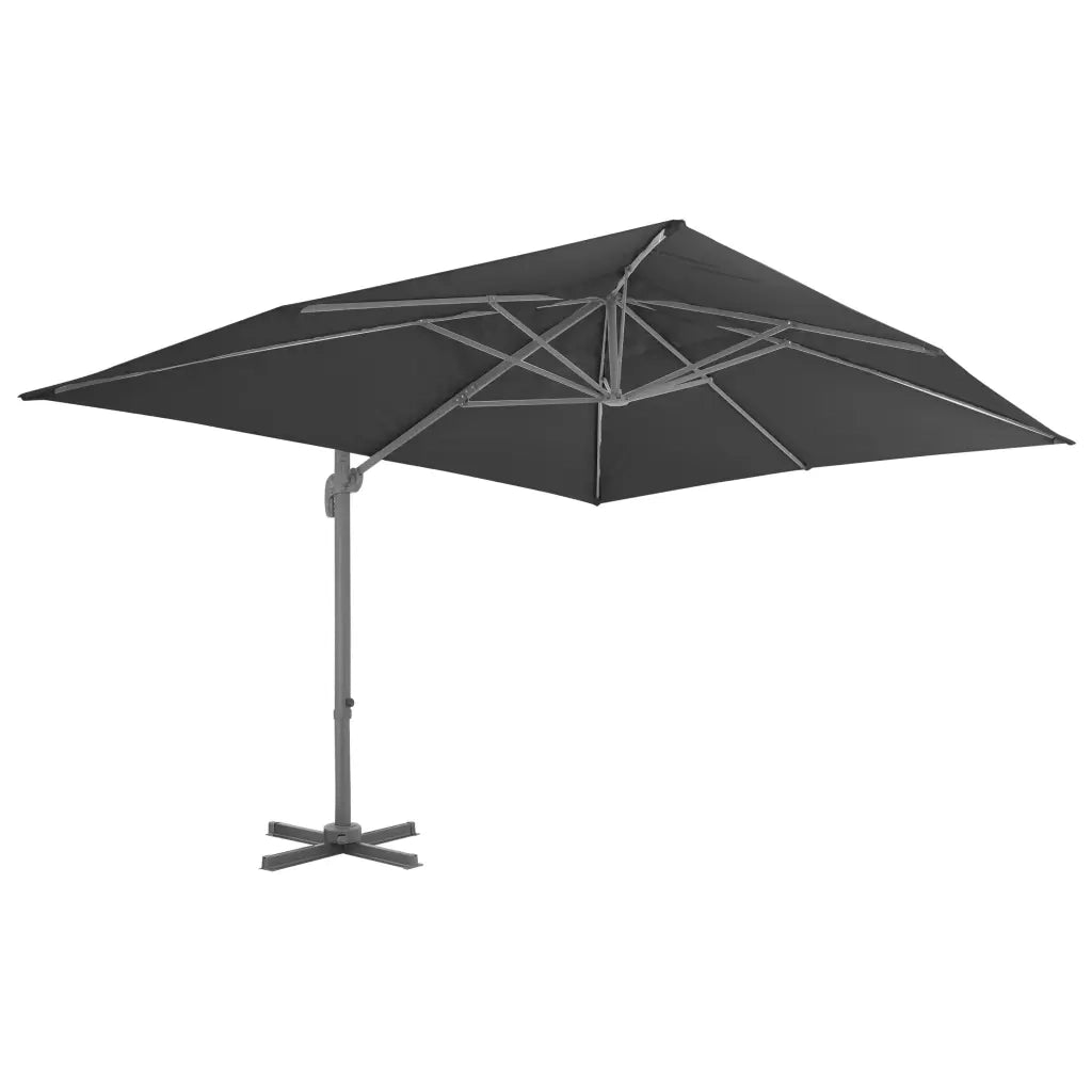 Parasole da Giardino con Base Portatile Antracite 276347