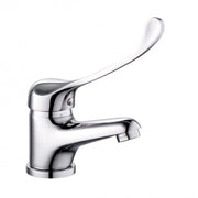RUBINETTO MISCELATORE LAVABO COMANDO A GOMITO LEVA LUNGA CLINICA 69205