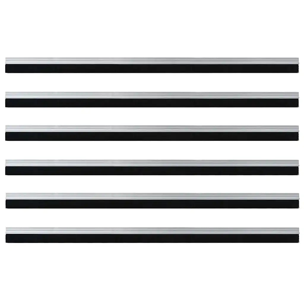 Spazzole per porte autoadesive 6 pz Argento 100 cm CFW4166625