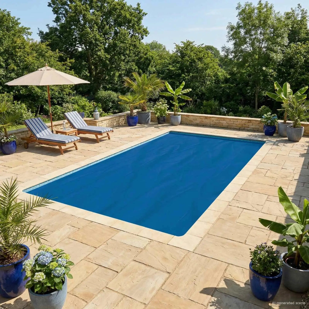 Copertura per piscina Blu 1000 x 500 cm PE 42034494