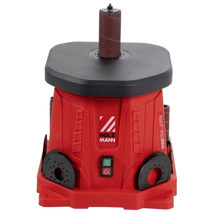 HOLZMAN OSS75A Levigatrice a Cilindro Oscillante 450 W 230 V 2000 U-min con Accessori colore Nero