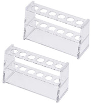 2 rack di contenimento per centrifuga con 6 ripiani per contenitori da 10 ml - trasparente e resistente