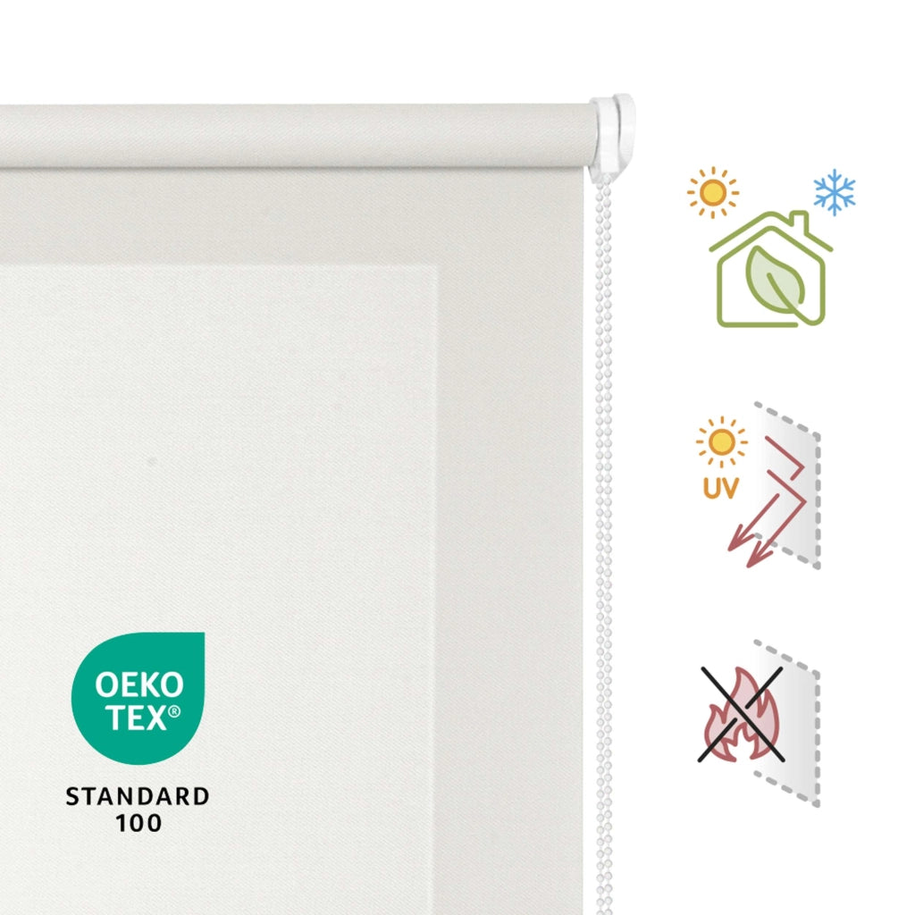 Tenda a Rullo Screen resistente e isolamento termico Bianco 105x250 cm