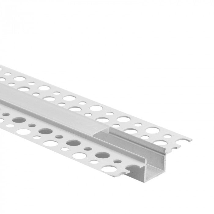 Profilo LED GP02 incasso bianco diffusore satinato 2m